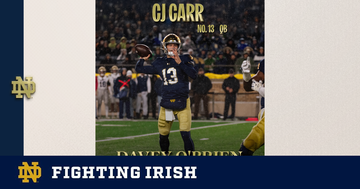 CJ Carr Is The New College Football King: Notre Dame's Freshman Sensation Redefines National Quarterback Rankings!