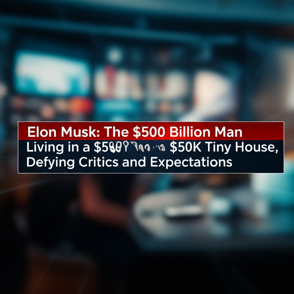 Elon Musk: The $500 Billion Man Living in a $50K Tiny House, Defying Critics and Expectations