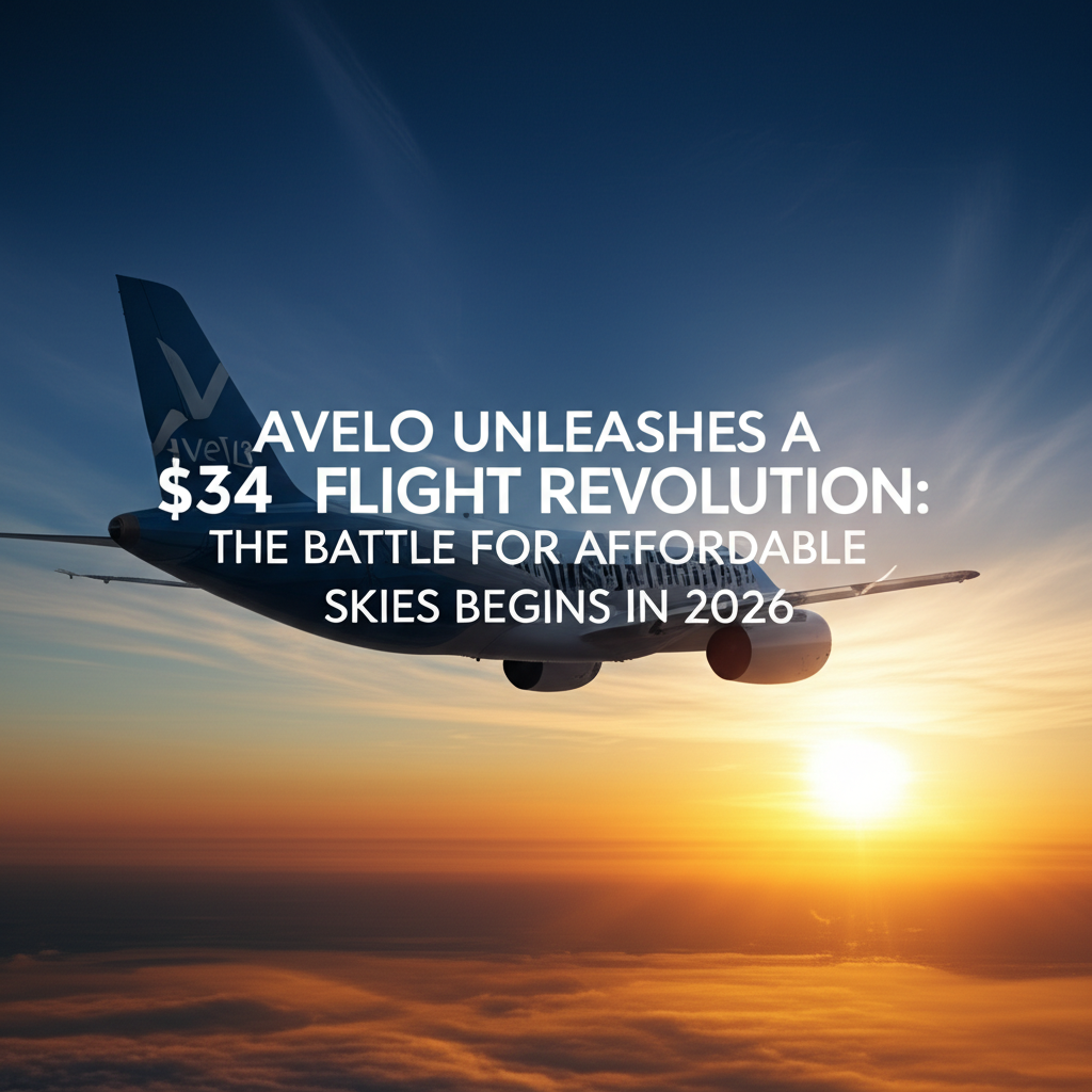 Avelo Unleashes a $34 Flight Revolution: The Battle for Affordable Skies Begins in 2026