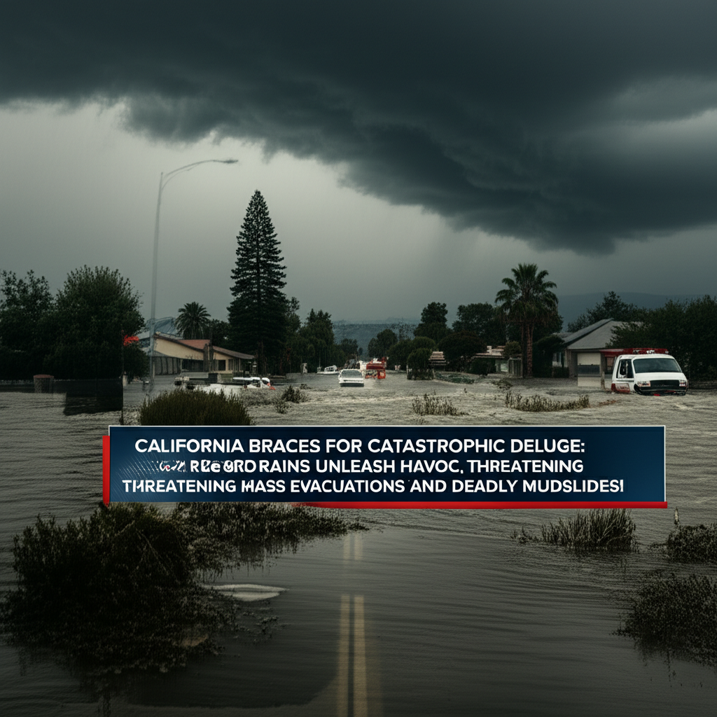 California Braces for Catastrophic Deluge: Record Rains Unleash Havoc, Threatening Mass Evacuations and Deadly Mudslides!