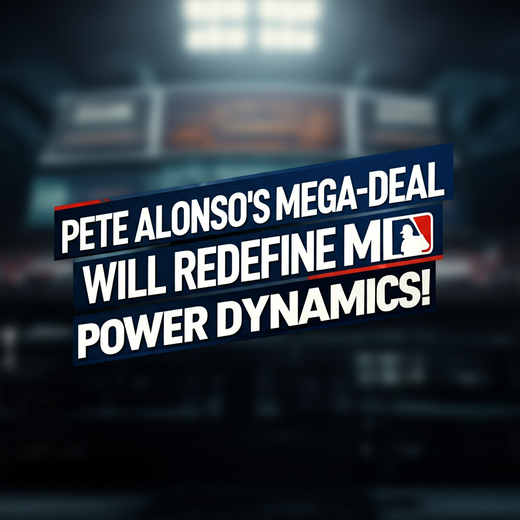 Pete Alonso's Mega-Deal Will Redefine MLB Power Dynamics!