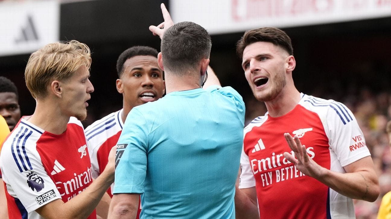 Arsenal Declan Rice Red Card Exposes Premier League Bias