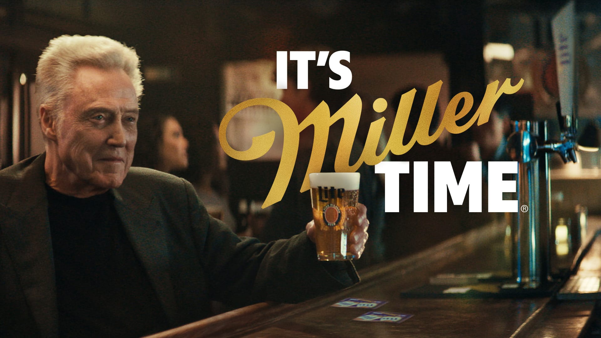 Christopher Walken Promotes Real-Life Hangouts for Miller Lite