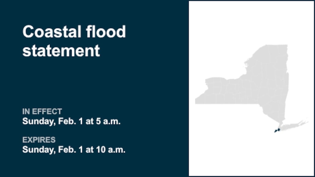 Coastal Flood Advisories Issued for New York and Massachusetts