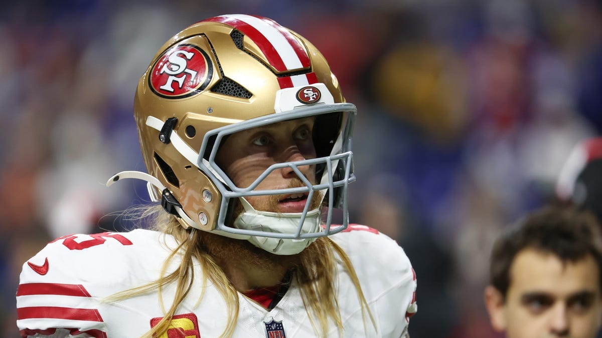 49ers Star George Kittle Carted Off Field in Playoff Game