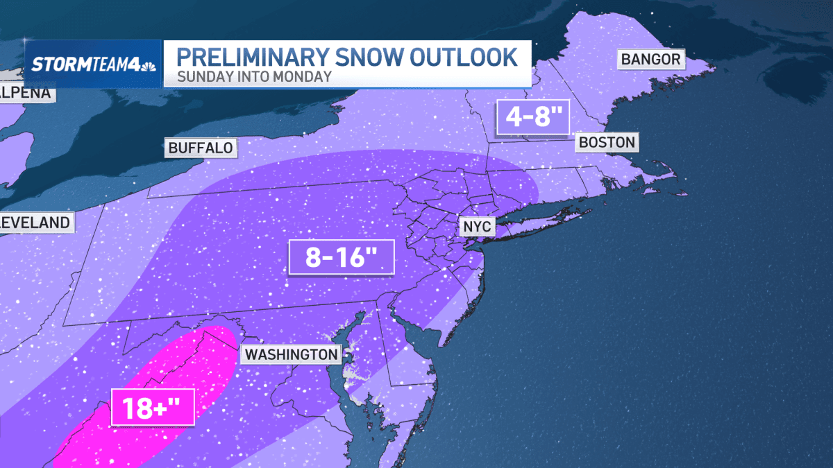 Major Snowstorm to Hit New York, New Jersey This Weekend