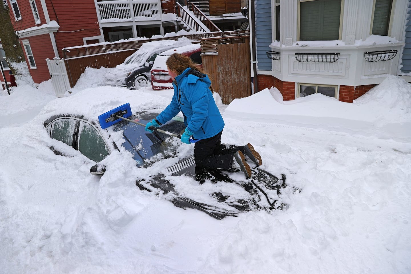 New England Buried Under Snow; Schools Close, Snow Emergency Ends