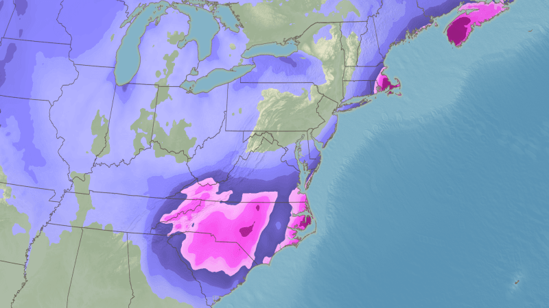 Winter Storm Threatens Southeast and Northeast with Snow, Wind