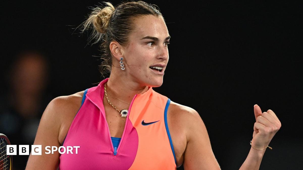 Sabalenka Reaches Fourth Straight Australian Open Final