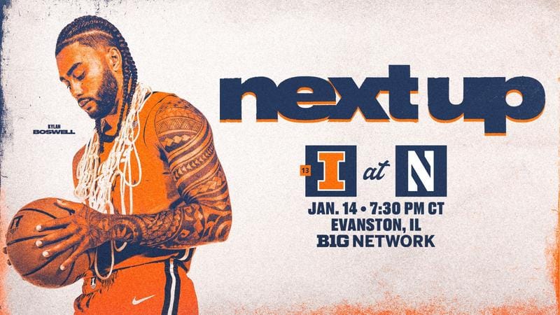 13th-Ranked Illini Head to Northwestern for Mid-Week Clash