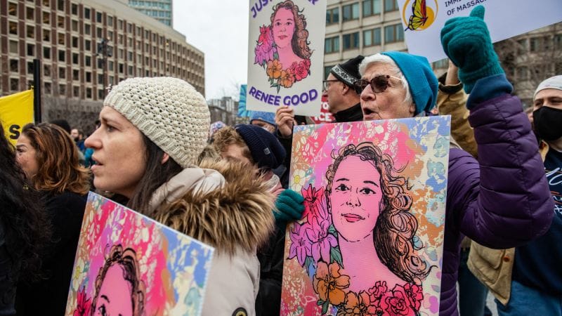 ICE Shooting Spurs Protests and Debate Over Use of Force