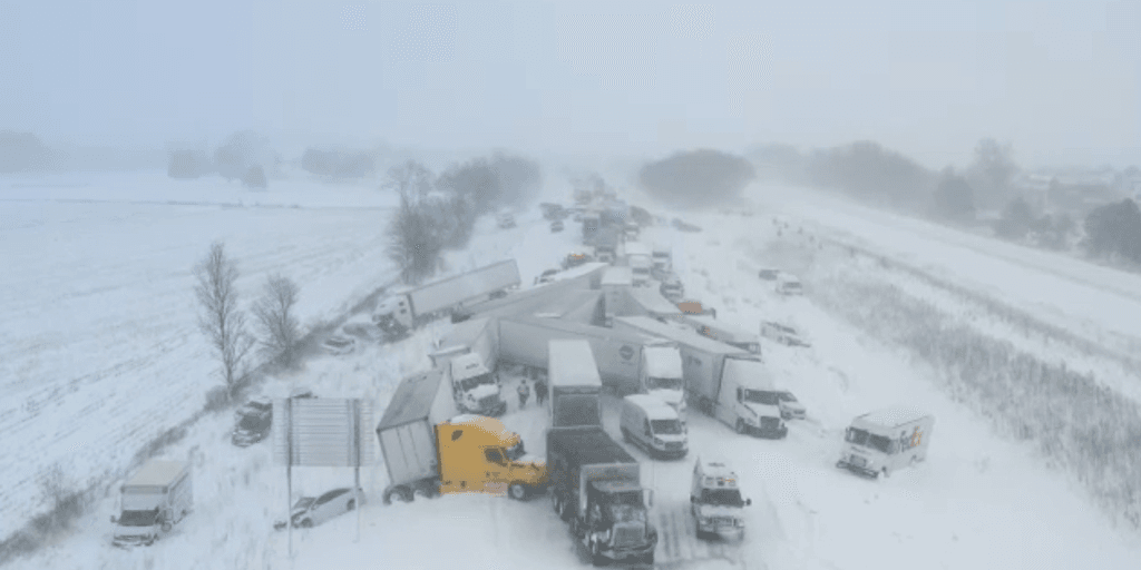 Michigan Pileup Shuts Down I-196 Amid Heavy Snow