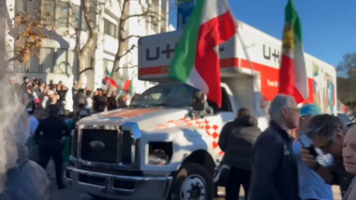 U-Haul Drives Through Crowd at Anti-Iran Protest in Westwood, Man Detained