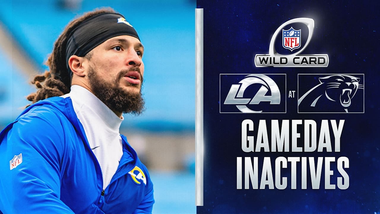 Panthers Set Inactives List for Wild Card Game vs. Rams